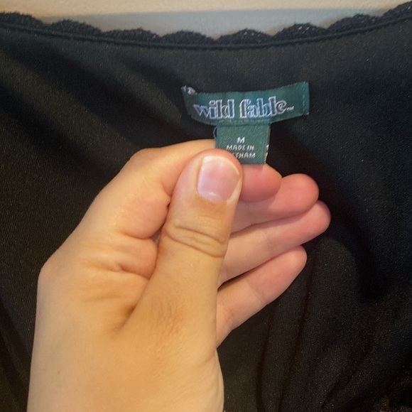 Wild fable tie front blouse trendy - Picture 3 of 6